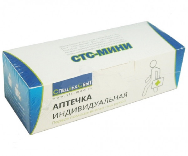 Аптечка индивидуальная СТС-МИНИ (картонный футляр)